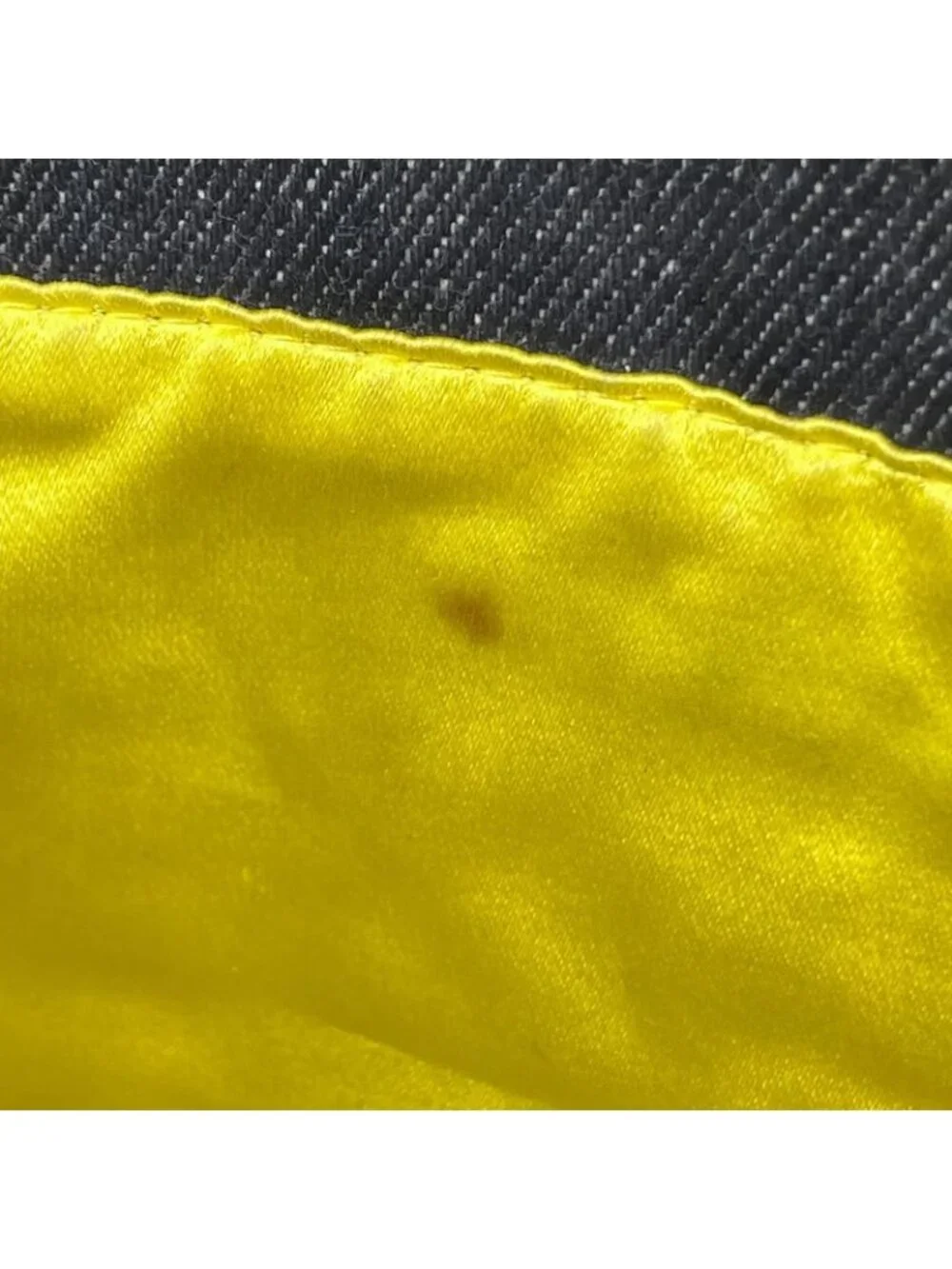 Fendi Zucca Pattern Mamma Baguette Beads Embroidery Shoulder Bag Denim Navy - Picture 14 of 15